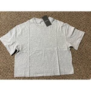 Fabletics Cotton Boxy Tee Classic Grey Heather Women’s Small Short Sleeve New